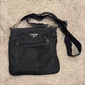 Prada Men's Black Messenger Bag